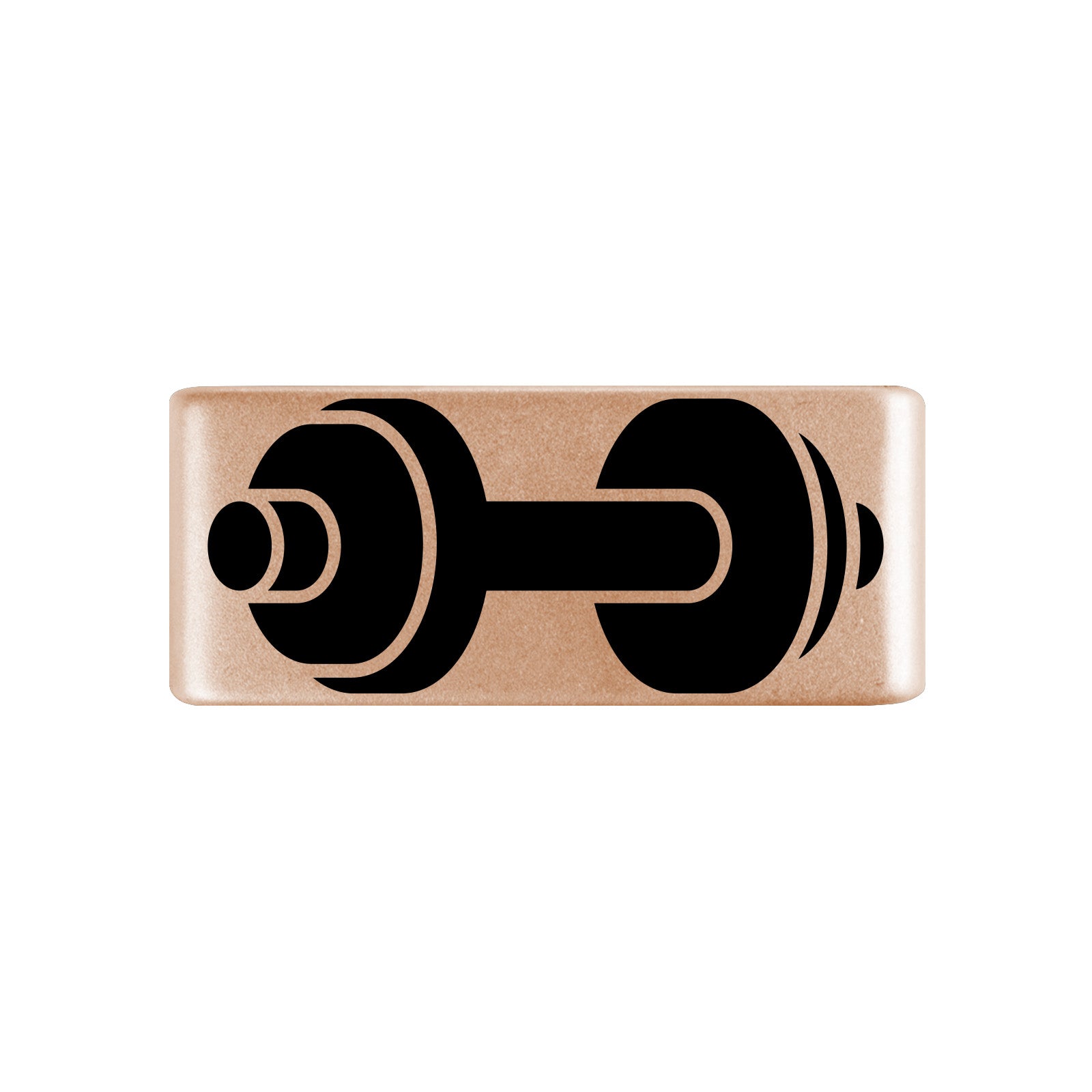 Dumbbell Badge Badge 13mm Rose Gold ROAD iD