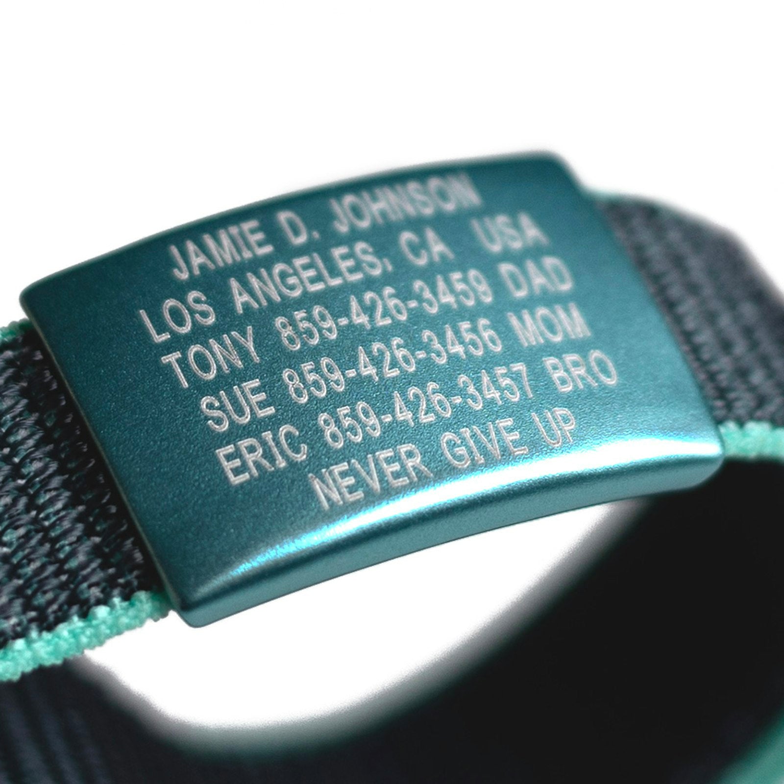 Limited Edition Delta Blue Nylon Loop ID - SM - with profile ID  - ROAD iD