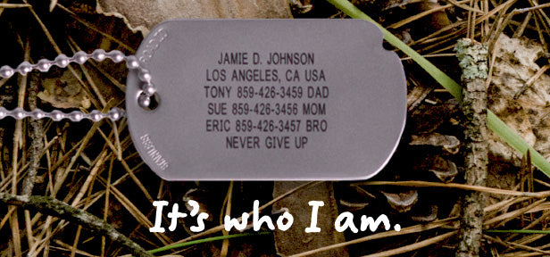 Things engraved hotsell dog tags