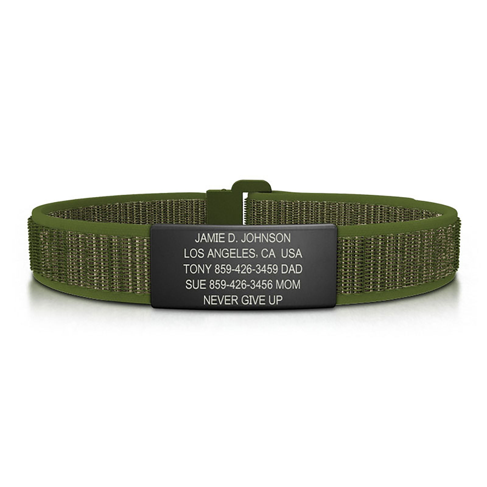 Nylon Loop ID ID 13mm Graphite Limited | Deep Forest Green. ROAD iD