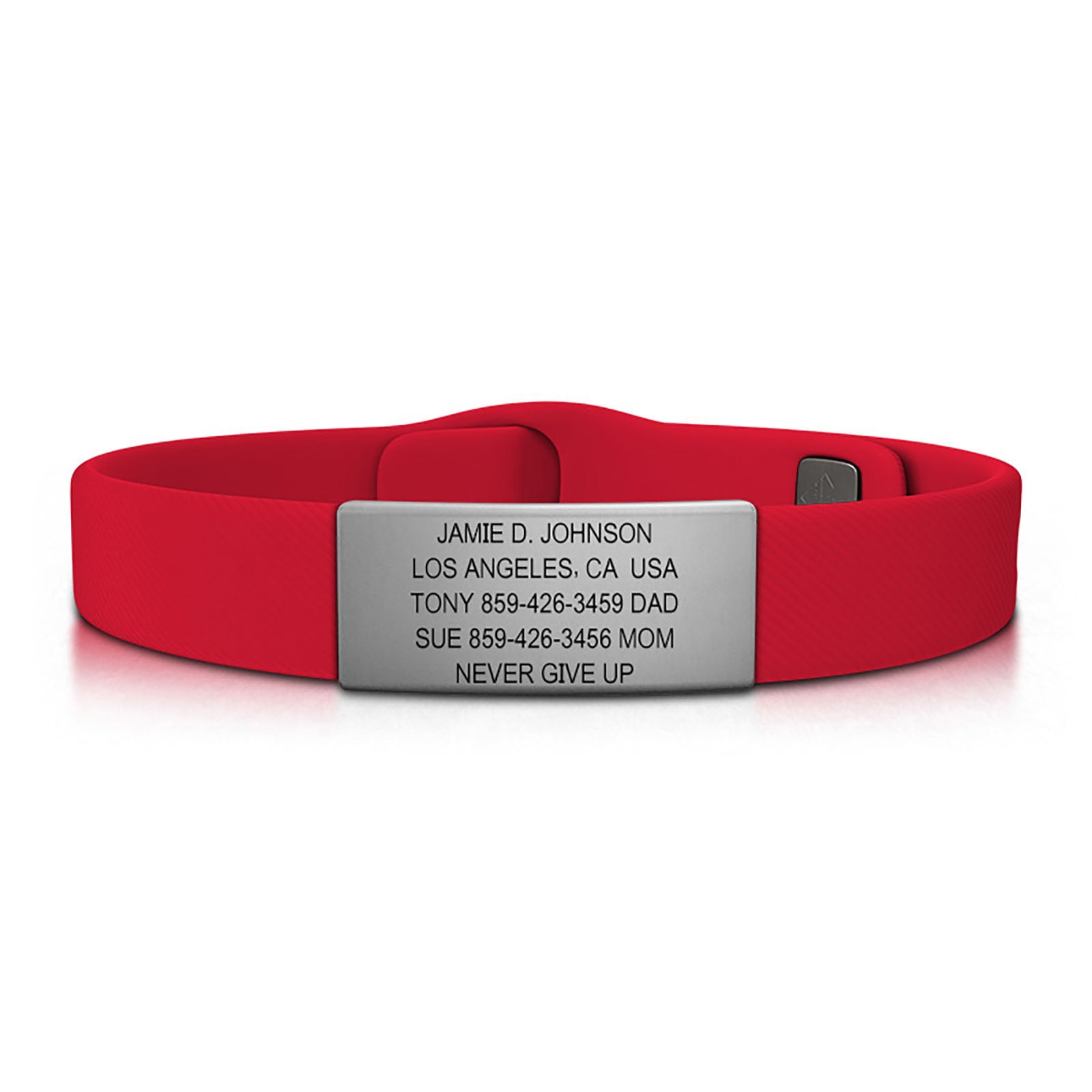 Sport Pin-Tuck ID ID 13mm Slate Classic | Red ROAD iD