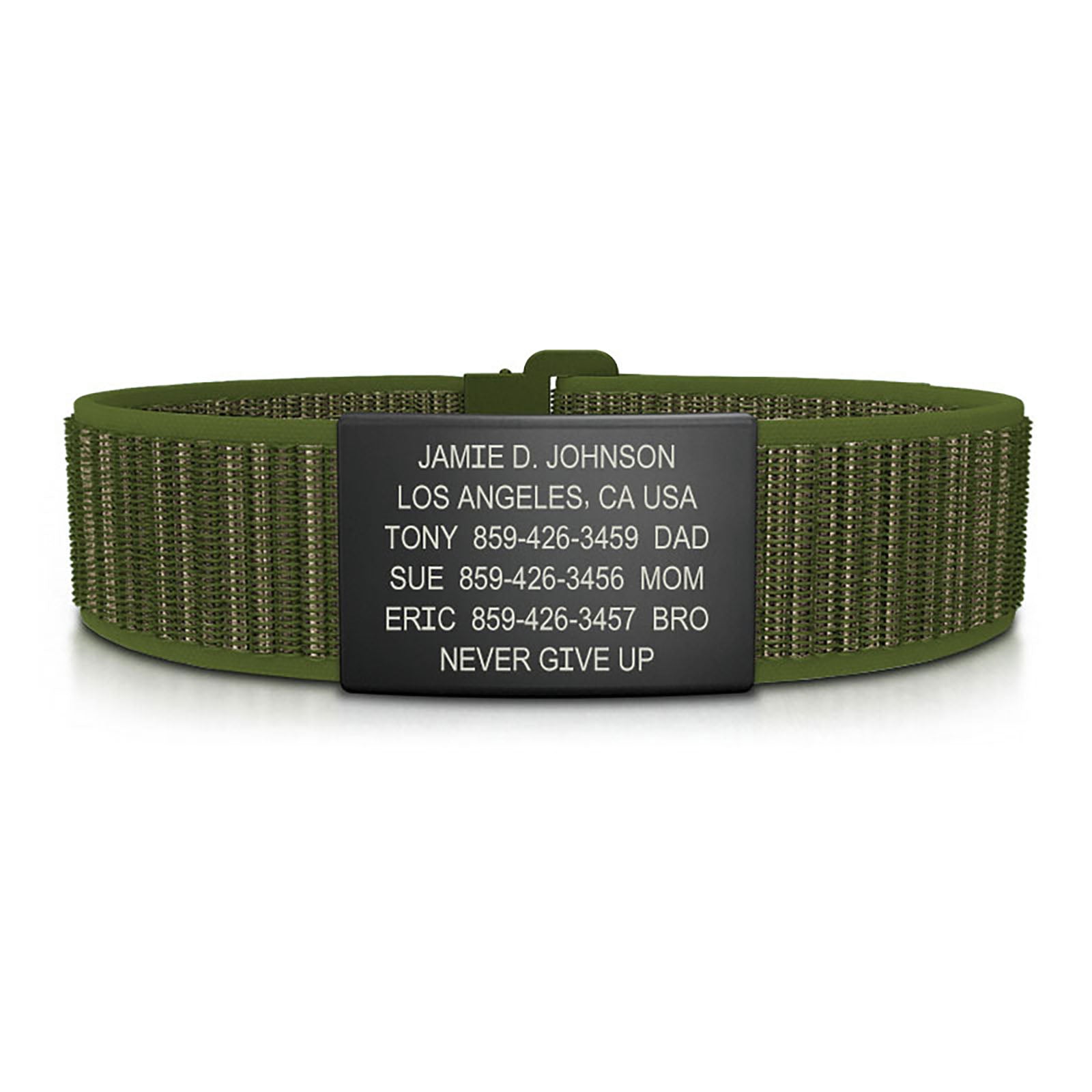 Nylon Loop ID ID 19mm Graphite Limited | Deep Forest Green. ROAD iD