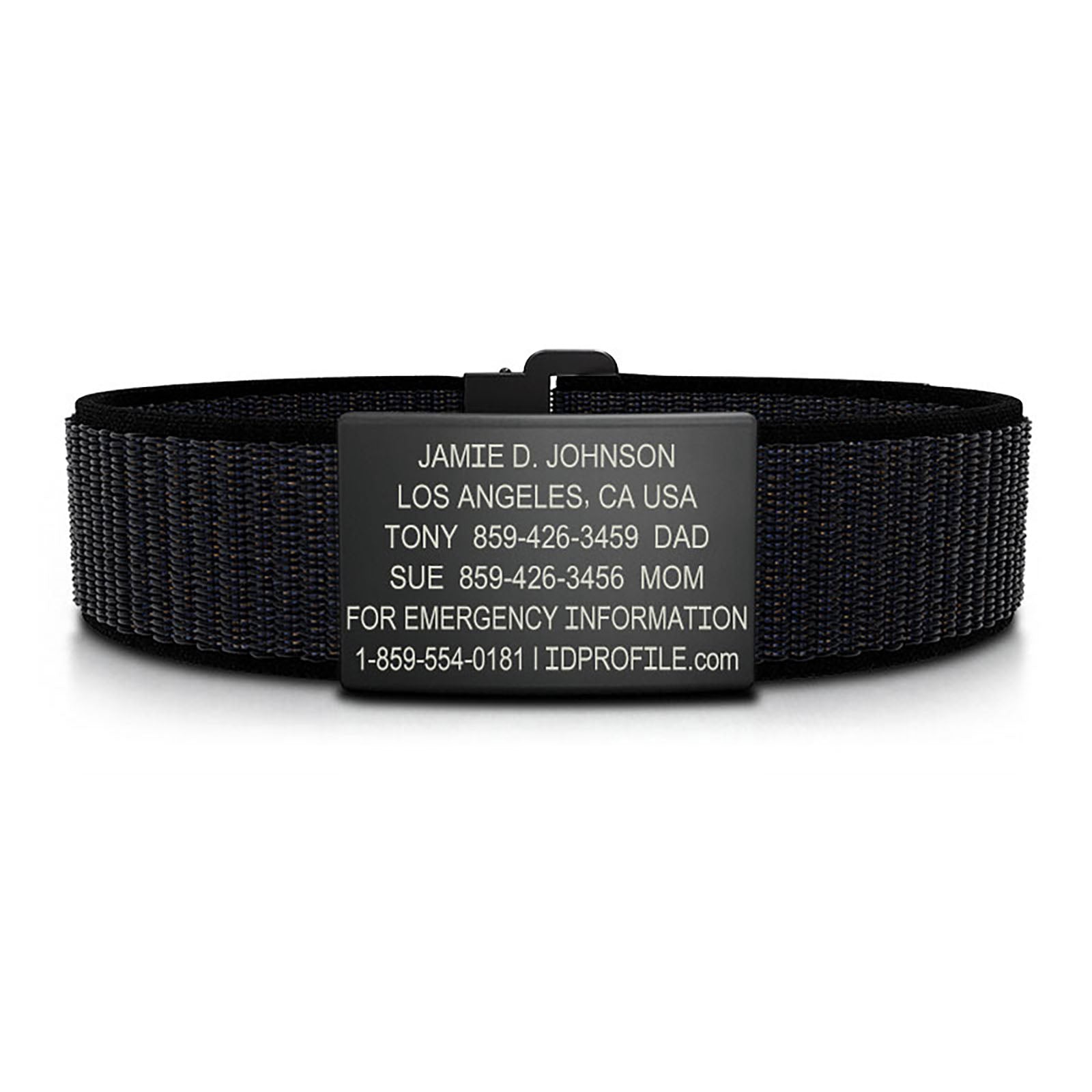 Limited Edition Delta Blue Nylon Loop ID - With Profile ID 19mm - ROAD iD