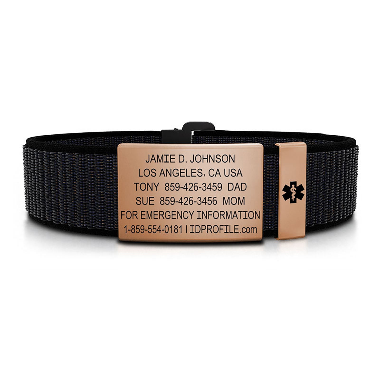 Nylon Loop Medical ID - ML - With iD Profile ID 19mm - ROAD iD