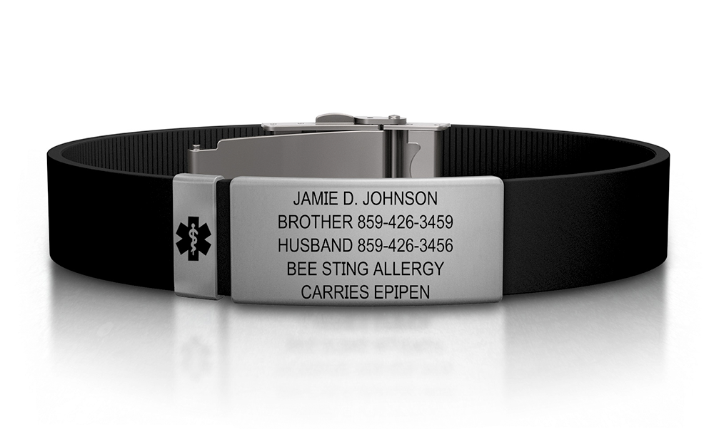 Buy Elegant Surgical Grade Steel Medical Alert ID Bracelet (Men's, Bleeding  Disorder) at Amazon.in